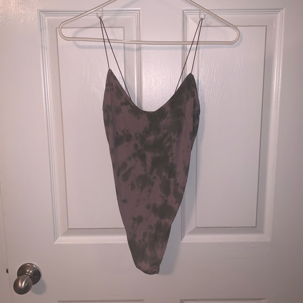 Olive green body suit